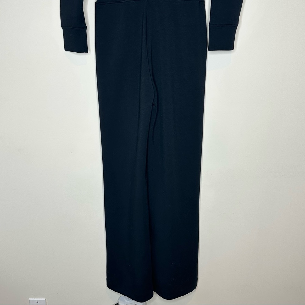 Spanx AirEssentials Wide Leg Jumpsuit Size Small Long Sleeve Black - Picture 6 of 11